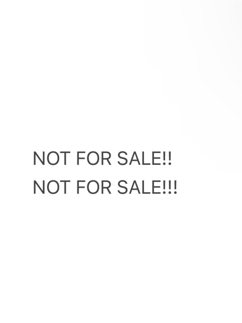 Not for sale